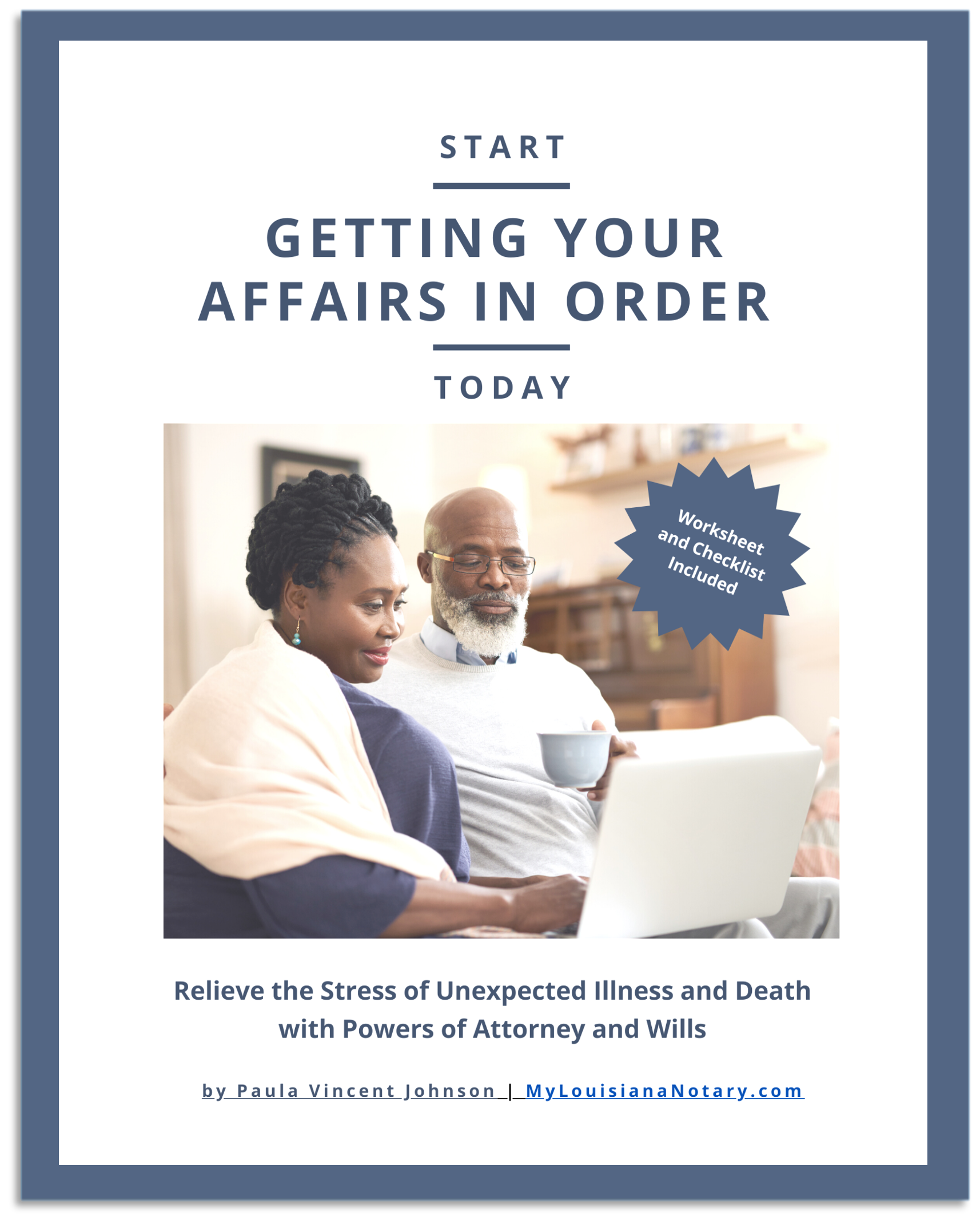 Start Getting Your Affairs in Order